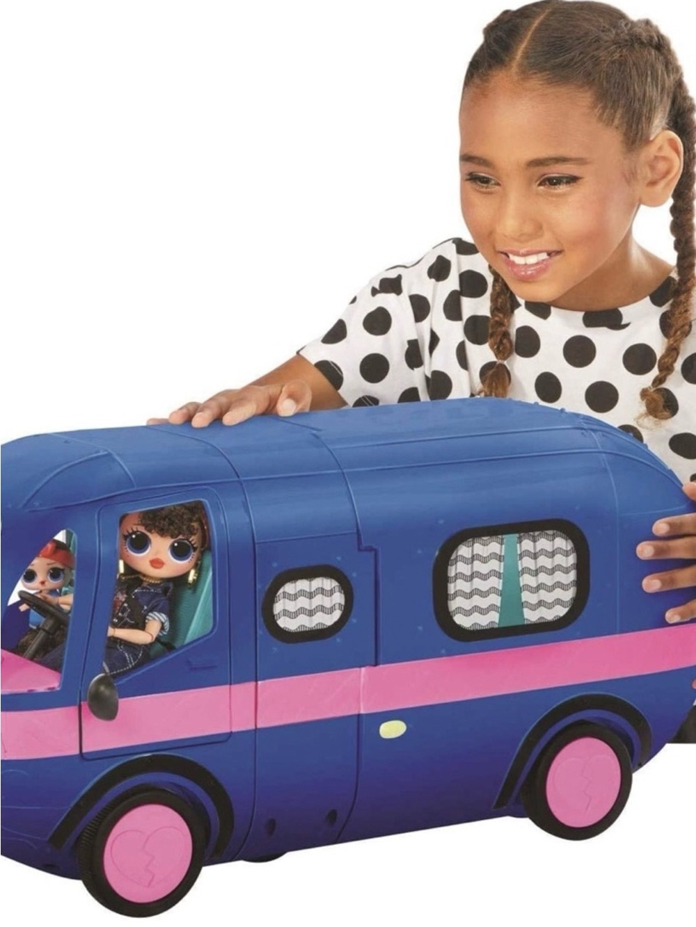 L.O.L. Surprise! Blue and Pink Doll Camper Playset